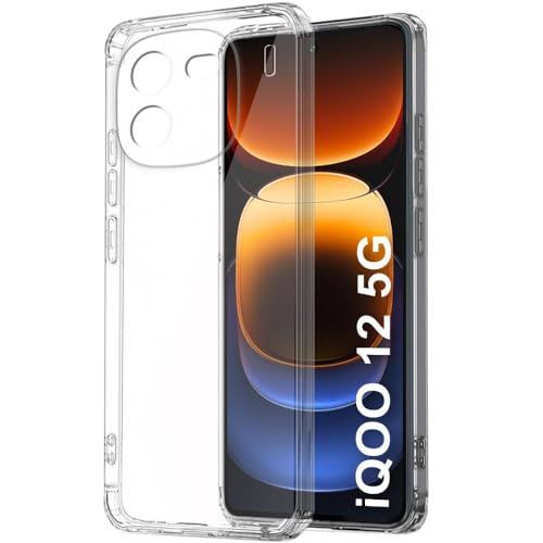 Amazon Brand - Solimo Back Cover for iQOO 12 5G (Silicone|Transparent) (B0CTQVQ7QP) Amazon Price History, Amazon Price Tracker