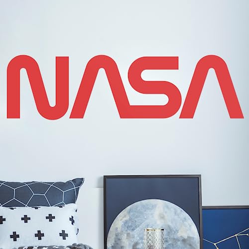 Nasa Logo Wall Decor I Space Decor For Boys Room I Nasa Decal For Outer Space Room Decor I Cool Decor For Room Or Bedroom I Perfect Space Gifts (Wide 20"X 5" Height) #TOP29