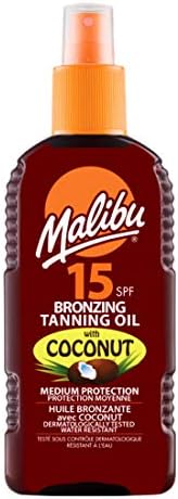 MalibuSpf15 Bronzing Tanning Oil with Coconut - 200 ml
