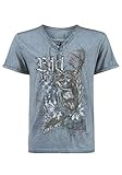 Original Stockerpoint Shirt Stockerpoint Herren Shirt Edelbock Trachtenhemd, Blau (Rauchblau Rauchblau), Medium (Herstellergröße: M)