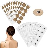 Akupunkturpflaster 100pcs, Magnetische Akupressur Pflaster, Magnete Akupunkturpflaster, Atmungsaktiv und Wasserdicht für Magnetfeldtherapie Knie Rückenentlastung Erwachsene täglichen Gebrauch geeignet