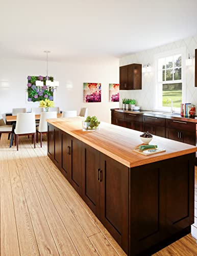 Muebles de cocina RTA de madera maciza Design House estilo espresso noble 3