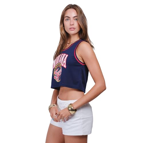 Ultra Game WNBA Official Womens Crop Top Pre-Game Tank Top, Indiana Fever, Team Color, XX-Large — view 3