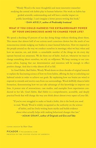 GOOD HABITS BAD HABITS: The Science of Making Positive Changes That Stick