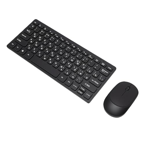 Combo de teclado ruso inalámbrico y ratón cirílico para trabajar sin cables desde casa o la oficina 6