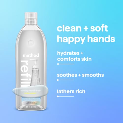 method Foaming Hand Wash Refill, Sweet Water, 28 fl oz, 4 pack | Refills Up to 3X, Hydrates & Softens Skin, Designed for Gentle Everyday Cleansing - image 6