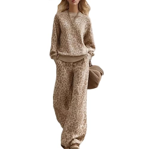 Ensemble léopard femme imprimé animalier avec sweat oversize confortable