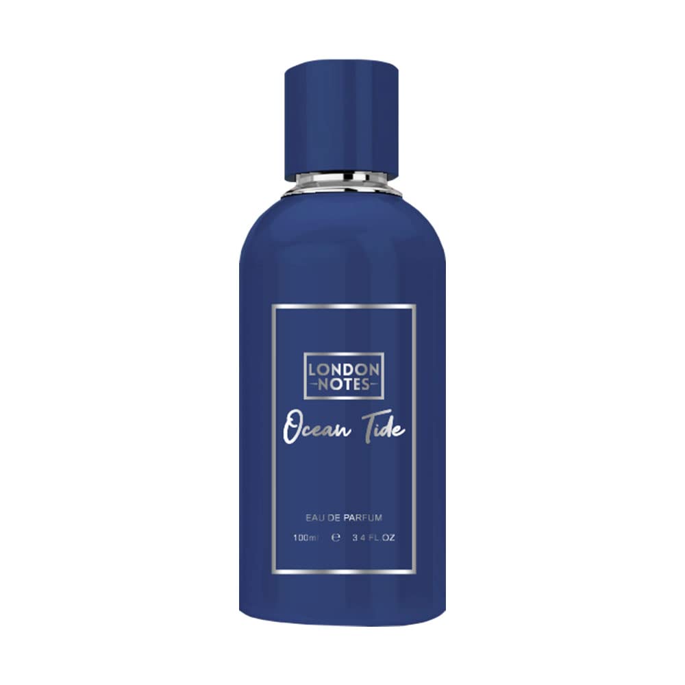 LONDON NOTES OceanTide Perfume for Men & Women | Unisex Long Lasting Fragrance | Spicy, Floral & Citrus Blend | 100ml