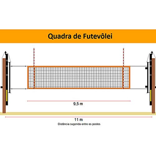 Rede Para Futevôlei Profissional Competição Branco