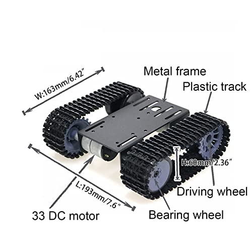professional robot tank chassis tp101 tracked car moving platform remote control robotic model with dc motor diy smart track crawler for arduino raspberry pi school sciences eduaction kits