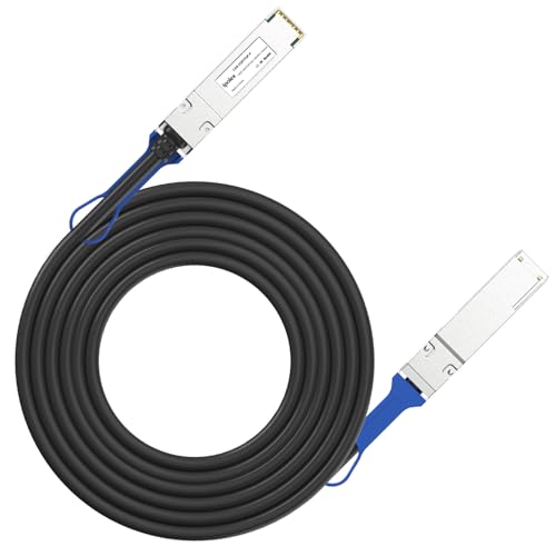 ipolex 100G QSFP28 DAC Cable - 100GBASE-CR4 Passive Copper Twinax Cable, 5M (16.5ft) | Compatible with Cisco QSFP-100G-CU5M, Ubiquiti, Supermicro, Netgear, and More