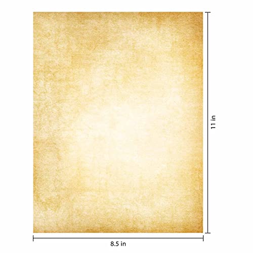 50 Stationery Vintage Antique Design Printing/Writing Papers 8.5 x 11 in, Letter Writting Paper, Decorative Printer Paper for Invitation, Letter, Resume, Award, Diploma, Art, Craft, Certificate(A) 2