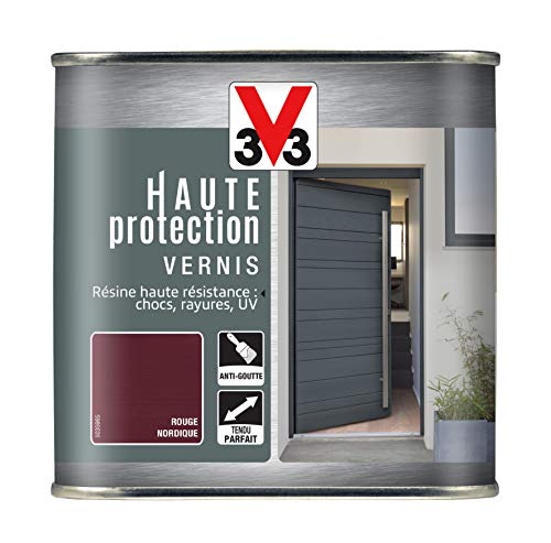 V33 Vernis extérieur Haute protection Rouge nordique brillant 0,75 L