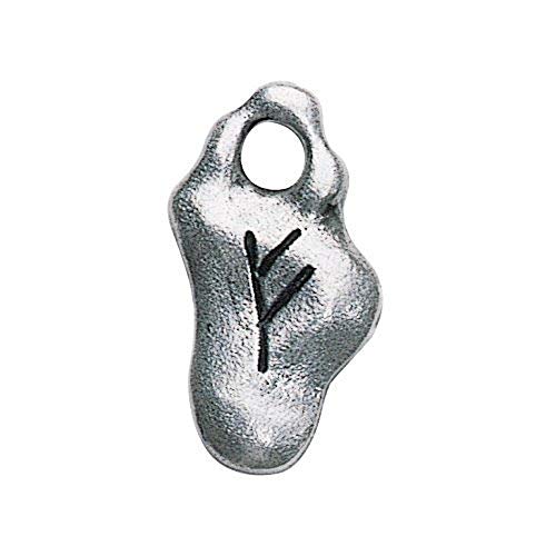 Creative Ventures Jewelry Feoh, Ancient Nordic Rune Pendant for Obtaining Wealth and Good Fortune