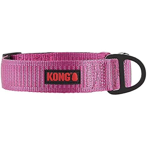 KONG Max HD Ultra Durable Neoprene Padded Dog Collar (Medium, Pink)