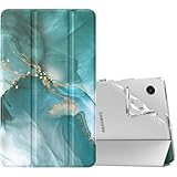 Angles de Support Réglables: La partie supérieure de cette coque pour Galaxy Tab A11/A9 se replie pour former un support, ce qui offre une position de support robuste pour regarder et taper. Vous pouvez la transporter avec votre appareil à tout moment et partout