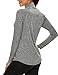 LURANEE Activewear for Women, Plus Size Long Sleeve Dry Fit Athletic Tops Relaxed 1/4 Zip Pilates Running Cycling Jogging Pullover Gym Hiking Jacket Outfits Tops for Leggings Grey XL