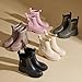 WOWSTICK Women’s Ankle Rain Boots Waterproof Lightweight Slip Resistant Fashion Garden Booties, 201 Black 41