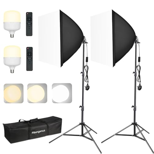 مجموعة اضاءة سوفت بوكس مكافئة 950 واط من بيكينجينوس، صندوق ن...