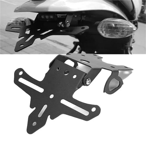 Support de Plaque Moto Robuste et Ajustable pour Yamaha XSR 125 155 Fixation Stable