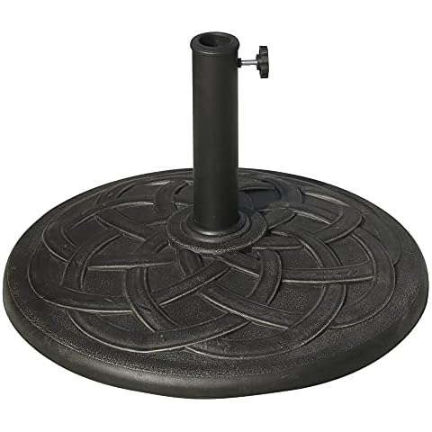 Outsunny 22" Round Resin Umbrella Base Stand Cover