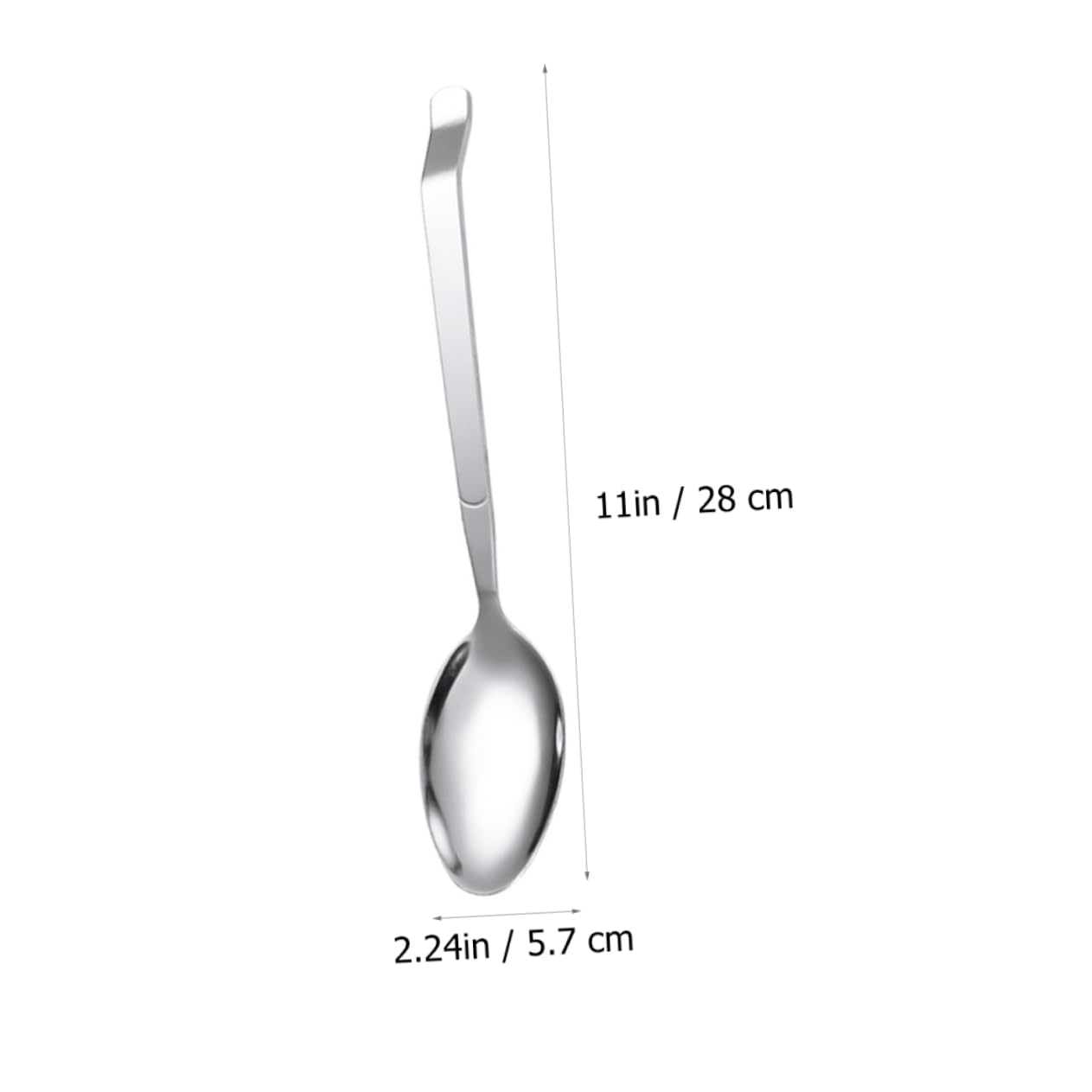 BRIGHTFUFU 2 Pcs Stainless Steel Serving Spoon Large Serving Spoons Salad Spoons Rice Spoons Buffet Slotted Spoons Buffet Serving Colander Ice Cream Spoons Food Serving Spoon Silver