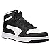 PUMA Mens Rebound Layup Sneaker, Mens black- Mens white, 11.5