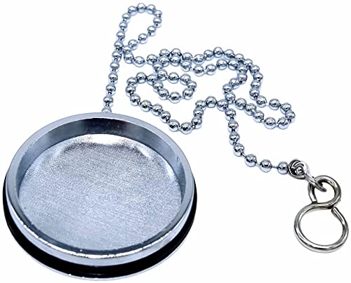 SISI UK® Chrome Sink Plug & Chain for BATHROOM BASIN - Image 3