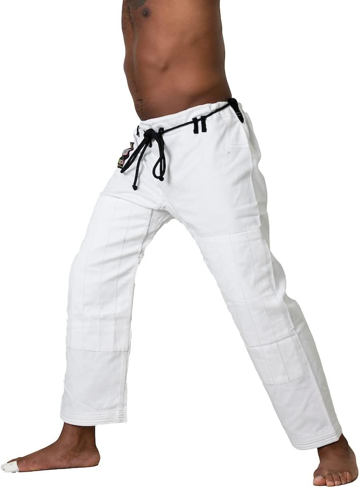 Ronin BJJ Pants for Adults – Cotton Martial Arts Pants with 6-Loop Cord Drawstring
