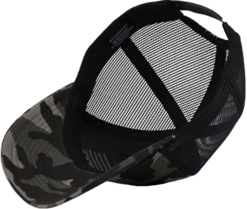 Image of American Flag Trucker Cap, Regular & XL-3XL, Big Head Snapback Patriotic Baseball Hat (Up to Size 8)