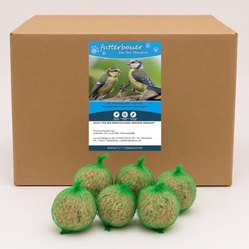 Futterbauer ca. 100 Meisenknödel á 90g mit Netz Meisenfutter Spitzenqualität!