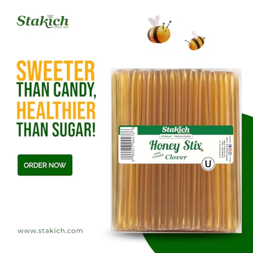 Stakich Clover Honey stix (100) (200 Count)