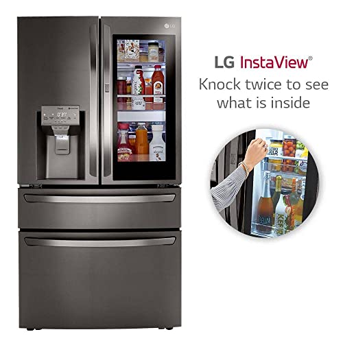 LG LRMVC2306D Counter-Depth Refrigerator, Black Stainless Steel on Fridge.com