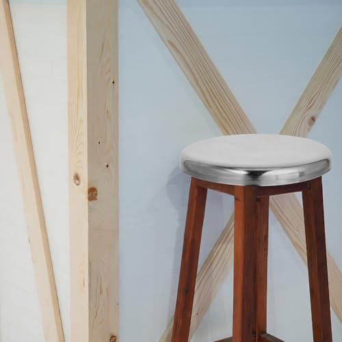 Almohadilla del Asiento del Taburete Redondo de 29cm Acero Inoxidable 6