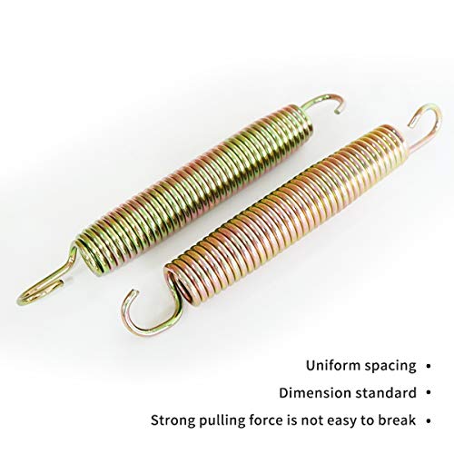 Gardenature Trampoline Springs 5.5 Inch, Heavy-Duty Galvanized Steel Replacement Spring with T-Hook, Weather Resistant Durable Commercial Size Springs 20 Pack