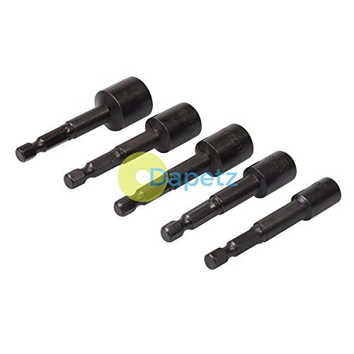 Dapetz ® 5Pce Damaged Bolt Remover Set Spiral Cut Teeth Provide For Positive Grip