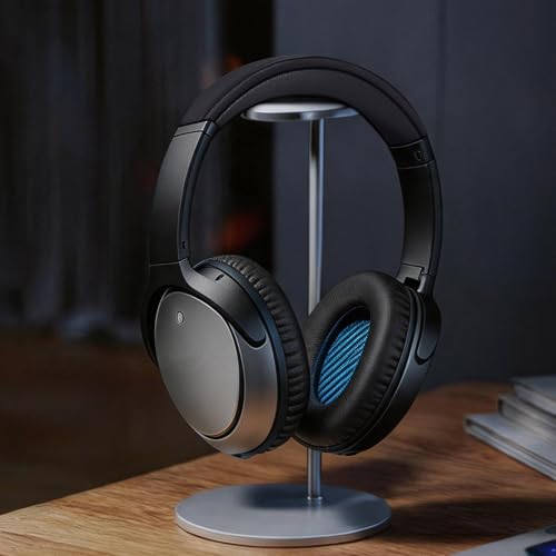 Lukvcoe funda de diadema para Bose QuietComfort 25 (QC25), negra | Ajuste perfecto, instalación rápida sencilla, alivio de presión, durabilidad mejorada, ergonómica, para sesiones largas, cuero proteinado miniatura 3