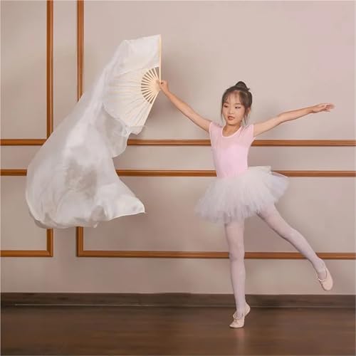 Éventail de danse en soie véritable pour spectacle de danse orientale