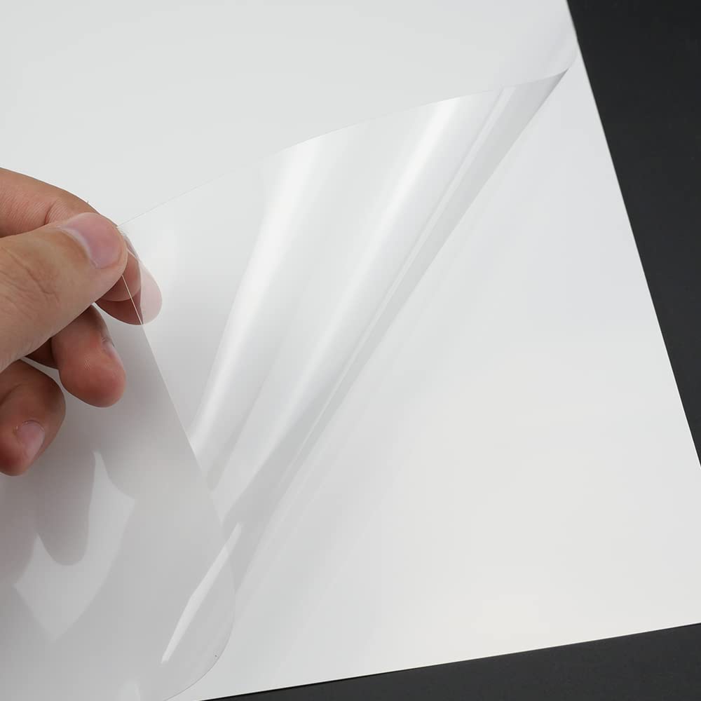 Fogli Adesivi Olografici Trasparenti A4 Per Stampanti - Vinile Impermeabile Per Etichette Fai Da Te - Foto 2