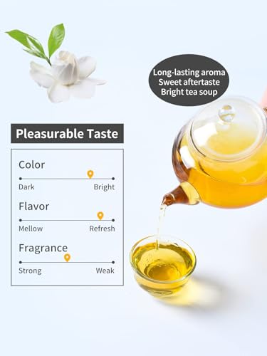 Image of TeeLux Jasmine Green Tea Bags, Smooth Taste & Delicate Floral Aroma, 100 ct