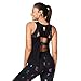 Zumba Activewear Backless Top Deportivo Dance Fitness Camisetas de Entrenamiento, Back to Blackish, X-Small