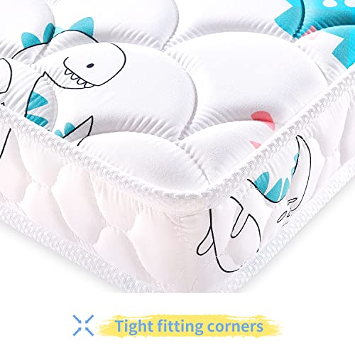 image for Excibubblebearbb Premium Foam Crib & Toddler Mattress–Breathable, Co