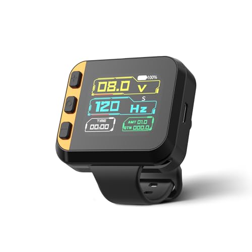 Tattoo Power Supply - Ambition S2 Touch Screen Tattoo Battery Wristband,1300mAh Portable Supply RCA Tattoo with LCD Touch Display Lithium Battery for Rotary Tattoo Machine