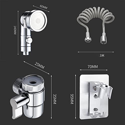 Ensemble de douche à main trois modes de douche pour robinet de baignoire