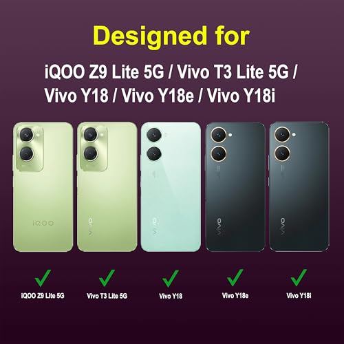 Image of Zapcase Back Case Cover for IQOO Z9 Lite 5G | Compatible for IQOO Z9 Lite 5G Back Cover | Liquid Silicon Magic Case with Camera Protection | Lavender