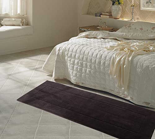 Fabbrica Home Ultra-Soft Extra-Thick Memory Foam Extra Long Bath Runner Mat (2 Ft X 6 Ft, Coffee Brown) #TOP1