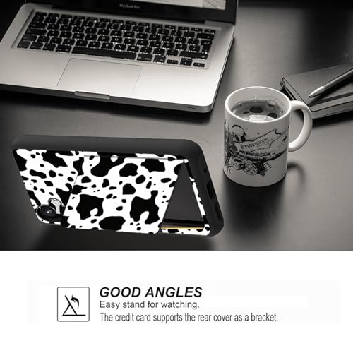 Vobber for Galaxy S24 Plus Case,Wallet Case Hidden Card Slot Holder Shockproof TPU and PC Dual Layer Protective Case Cover for Samsung Galaxy S24 Plus 6.7" 2024,Cute Cow Pattern - image 4