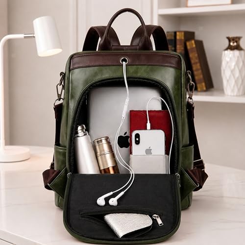 Image of VISMIINTREND Backpack Bags for Women | Rakhi Gift for Sister | Vegan Leather Laptop Bag for Women Office, Backpack for College, Daily Travel Bagpack - Rakshabandhan Gift For Sister