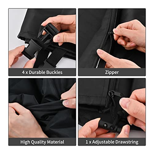 PLIPSH 420D preto com zíper capa protetora para tanque de água 1000 litros bolsa ao ar livre jardim
