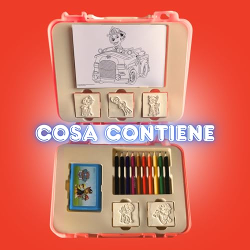 Multiprint Travel Set Paw Patrol Boy, Made in Italy, Coloring Book, with Puzzles and Pencils - Image 2